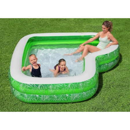 Basen dmuchany Bestway 54336 231x231cm 282 l fotel